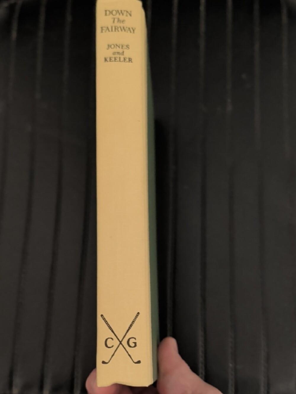 Down the Fairway Hardcover Book in Green and Cream - Picture 2 of 10